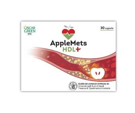 AppleMets HDL+ Integratore Trigliceridi e Colesterolo 30 Capsule