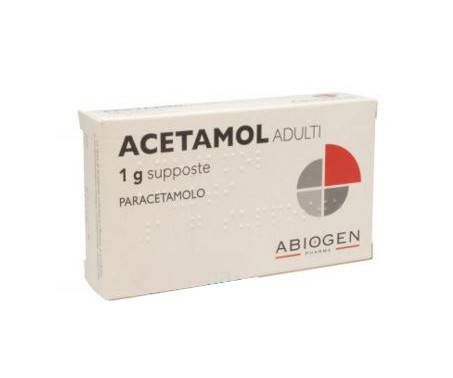 Acetamol Adulti 1 g - 10 Supposte