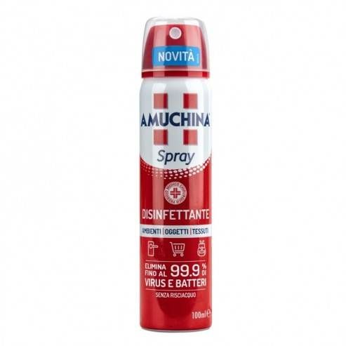 Amuchina Spray Disinfettante Virucida Battericida e Fungicida per ambienti  oggetti e tessuti - 400 ml