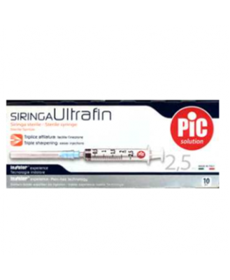 Pic Pronto Iniezione Ago 23G 2,5 ml 10 Pezzi