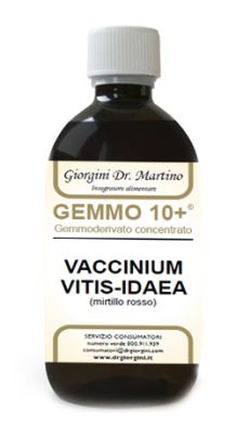 MIRTILLO ROSSO LIQUIDO ANALCOOLICO GEMMO 10+ 500 ML